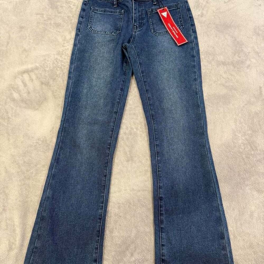 Guess Sophia Patch Bootcut Jeans Size 26x30 Dark Wash